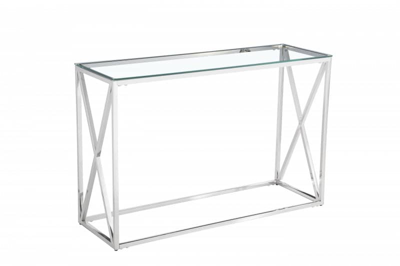 Premier hoofdstuk mannelijk Linov Sidetable - Glas met Metaal - 120cm - Groot assortiment sidetables